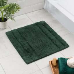 Luxury Cotton Textured Stripe Shower Mat - thumbnail 1