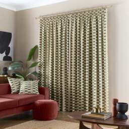 Avis Stripe Pencil Pleat Curtains - thumbnail 4