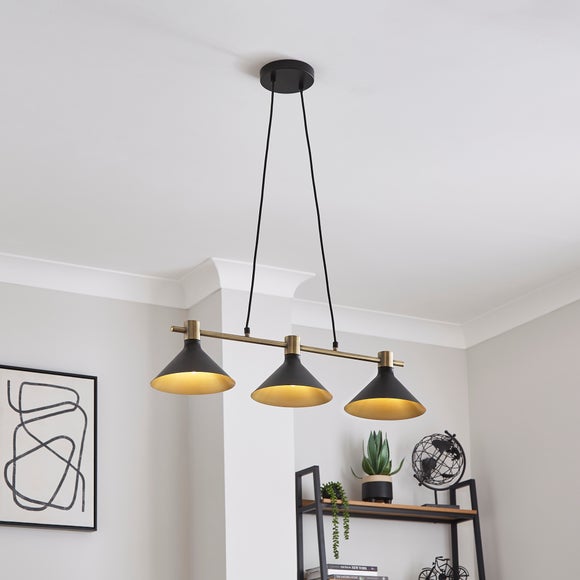 Morgan Industrial 3 Light Adjustable Diner Ceiling Light - image 1