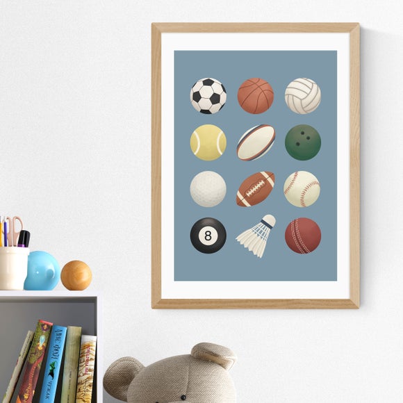 East End Prints Sports Balls Print - image 1