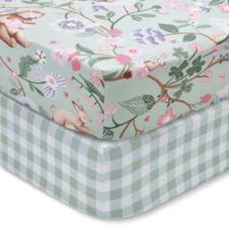 Set of 2 Whimsical Woods Cotton Fitted Bed Sheets - thumbnail 3