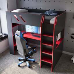 Orbit Gaming High Sleeper Bed Frame with Desk - thumbnail 3