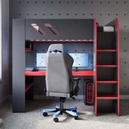 Orbit Gaming High Sleeper Bed Frame with Desk - thumbnail 5