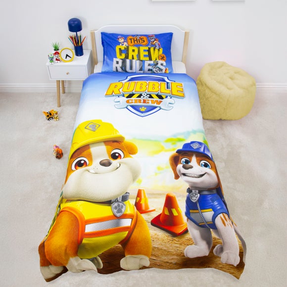 Paw Patrol Rubble'n'Crew Polycotton Duvet Cover & Pillowcase Set - image 1