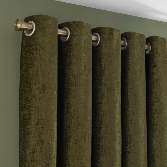 Chenille Eyelet Curtains (Blackout Available) - image 1