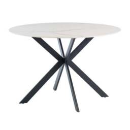 Talia 4 Seater Round 4 Seater Dining Table, Sintered Stone - thumbnail 2