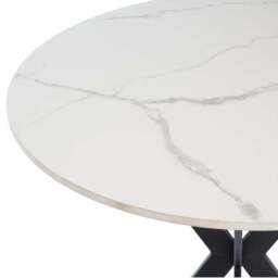 Talia 4 Seater Round 4 Seater Dining Table, Sintered Stone - thumbnail 3