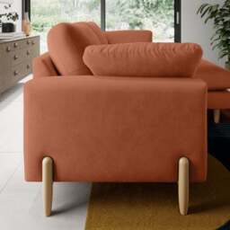 Apollo Vintage Velvet Corner Chaise Sofa - thumbnail 2
