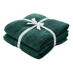 Set of 2 Catherine Lansfield Anti Bacterial Bath Sheets - thumbnail 1