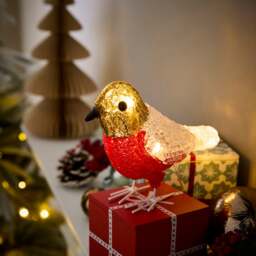 Robin Light Up Ornament