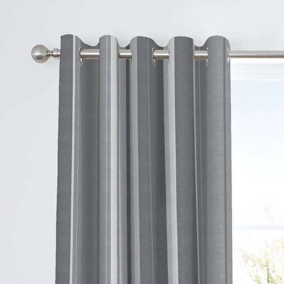 Fusion Whitworth Striped Eyelet Curtains - image 1