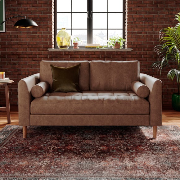 Max Soft Faux Leather 2 Seater Sofa - image 1