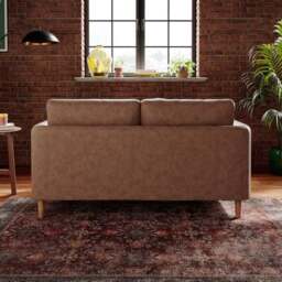 Max Soft Faux Leather 2 Seater Sofa - thumbnail 2