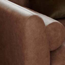 Max Soft Faux Leather 2 Seater Sofa - thumbnail 4