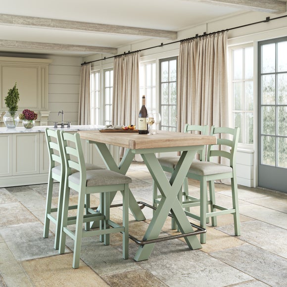 Salcombe 4 Seater Bar Table, Oak - image 1