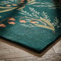 Moorland Floral Wool Rug - thumbnail 2