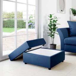 Square Opulent Velvet Storage Footstool - thumbnail 2