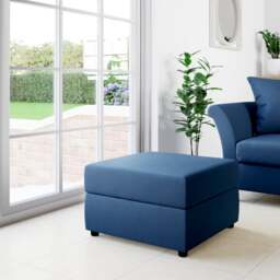 Square Opulent Velvet Storage Footstool - thumbnail 1