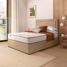 Silentnight Divan Bed With Malvern Fabric Headboard and 800 Pocket Sprung Mattress