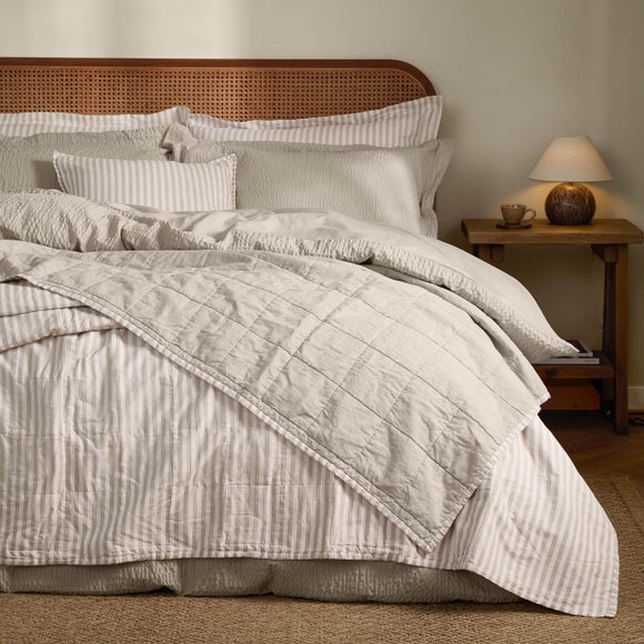 Yard Hebden Stripe 100% Cotton Bedspread - image 1