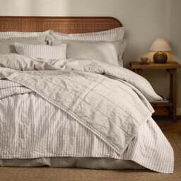 Yard Hebden Stripe 100% Cotton Bedspread
