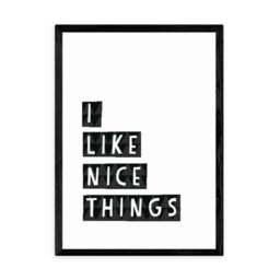 East End Prints I Like Nice Things Print - thumbnail 2