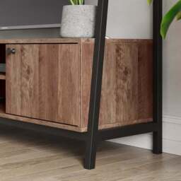 "Fulton Pine Ladder Shelf TV Unit for TVs up to 60""" - thumbnail 3