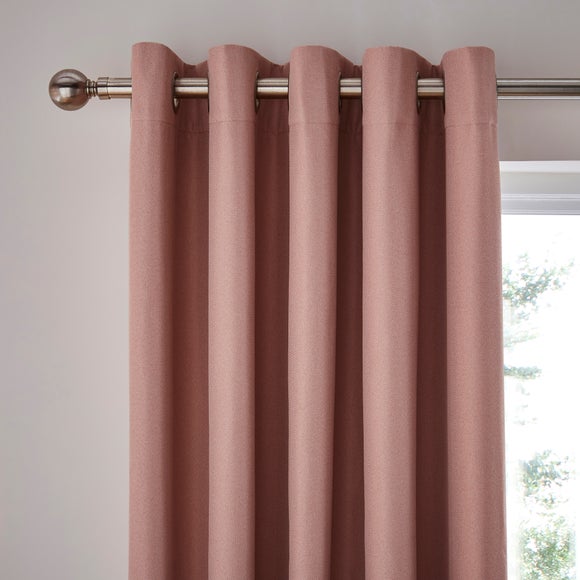 Rotterdam Herringbone Blackout Eyelet Curtains - image 1