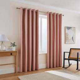 Rotterdam Herringbone Blackout Eyelet Curtains - thumbnail 2