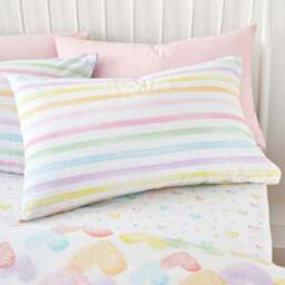 Rainbow Hearts Duvet Cover and Pillowcase Set - thumbnail 4