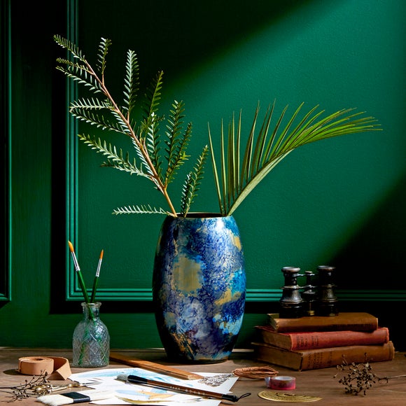 Glass Marble Effect Vase - image 1