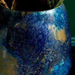 Glass Marble Effect Vase - thumbnail 2