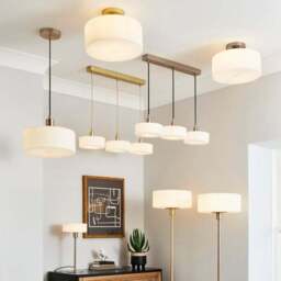 Amelie Opal Glass Flush Ceiling Light - thumbnail 5