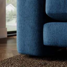 Magnus Vintage Soft Chenille Corner Chaise Sofa - thumbnail 4