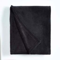 Soft Fleece Recycled Throw Blanket, 130cm x 170cm - thumbnail 3