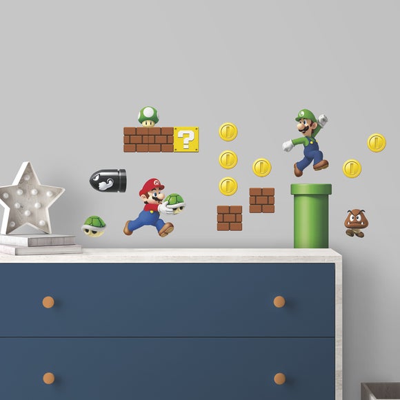 Super Mario Build a Scene Wall Stickers - image 1