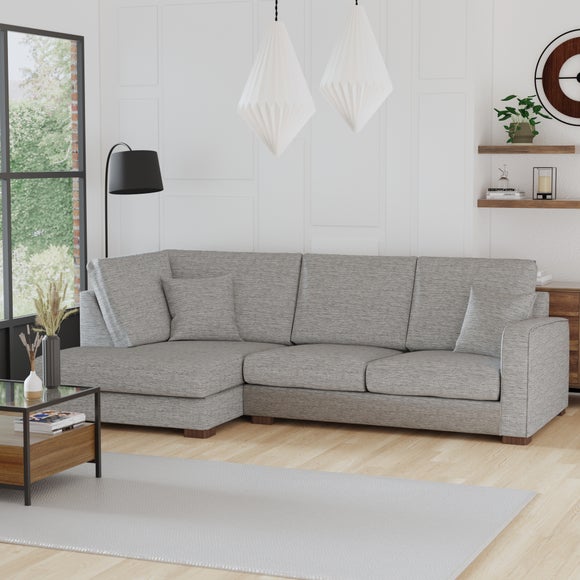 Carson Deep Sit Vivalife Stain-Resistant Fabric Corner Sofa - image 1