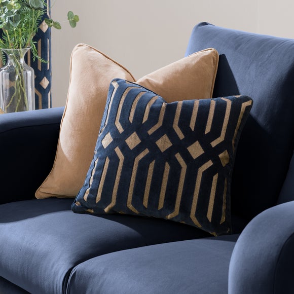 Luxe Deco Cut Velvet Cushion - image 1