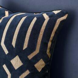 Luxe Deco Cut Velvet Cushion - thumbnail 2