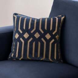 Luxe Deco Cut Velvet Cushion - thumbnail 3