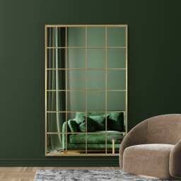 Fenestra Modern Rectangle Window Indoor Outdoor Full Length Wall Mirror