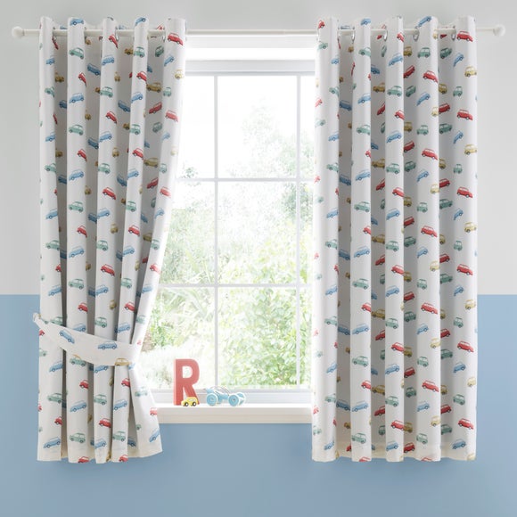 Classic Cars Blackout Eyelet Curtains - image 1