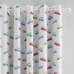 Classic Cars Blackout Eyelet Curtains - thumbnail 2