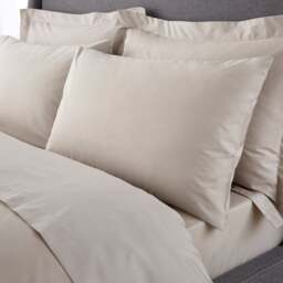 Hotel 230 Thread Count Crisp 100% Cotton Percale Standard Pillowcase Pair