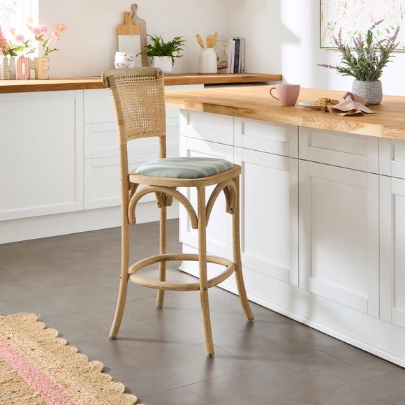Florine Counter Height Barstool, Folkstone Stripe Fabric