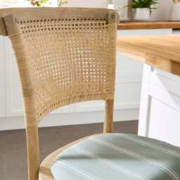 Florine Counter Height Barstool, Folkstone Stripe Fabric - thumbnail 4