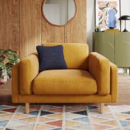 Newton Luxe Chenille Snuggle Chair - thumbnail 1