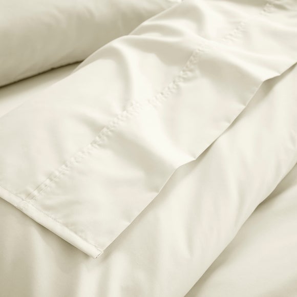 Dorma Crisp & Fresh 400 Thread Count Egyptian Cotton Percale Flat Sheet - image 1