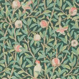 Jolene William Morris Bird & Pomegranate Print Velvet Snuggle Chair - thumbnail 6