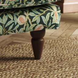 Jolene William Morris Bird & Pomegranate Print Velvet Snuggle Chair - thumbnail 5